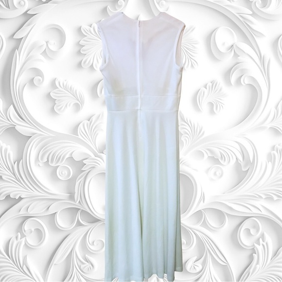 Vintage Toni Todd White Dress/Easter/Wedding Dress With Floral Embroidery - Picture 2 of 7